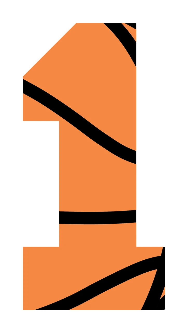 Number 1 One Digit With Decorative Line Patterns displaying