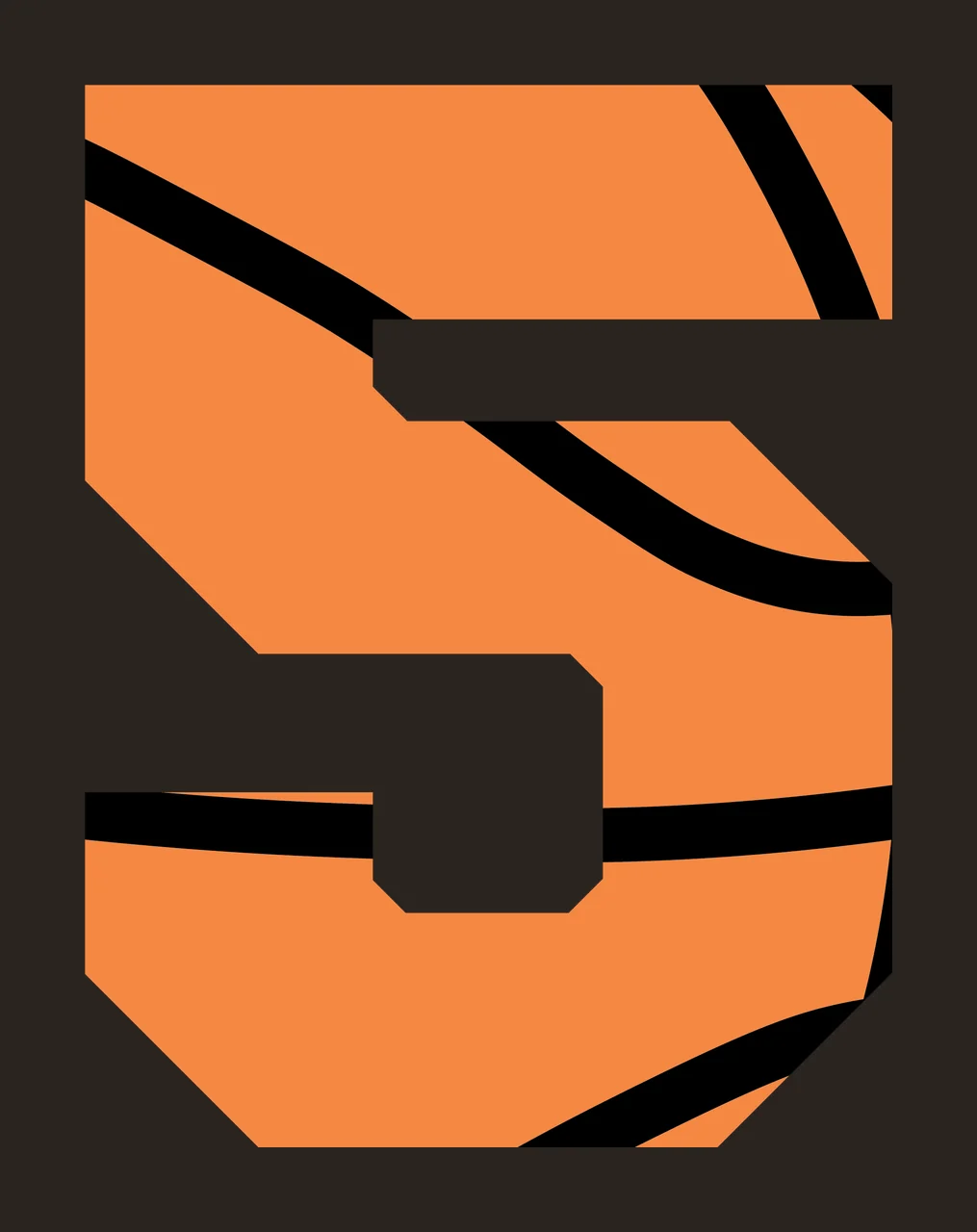 Can Glass Wrap 5 Number With Basketball Texture contrast preview thumbnail