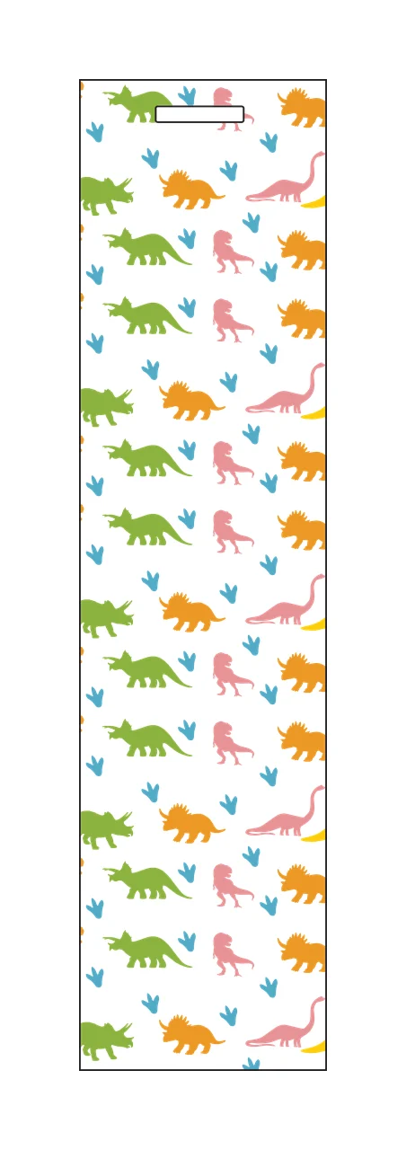 Black Dinosaur Footprint Repeating Pattern Icons arranged silhouette