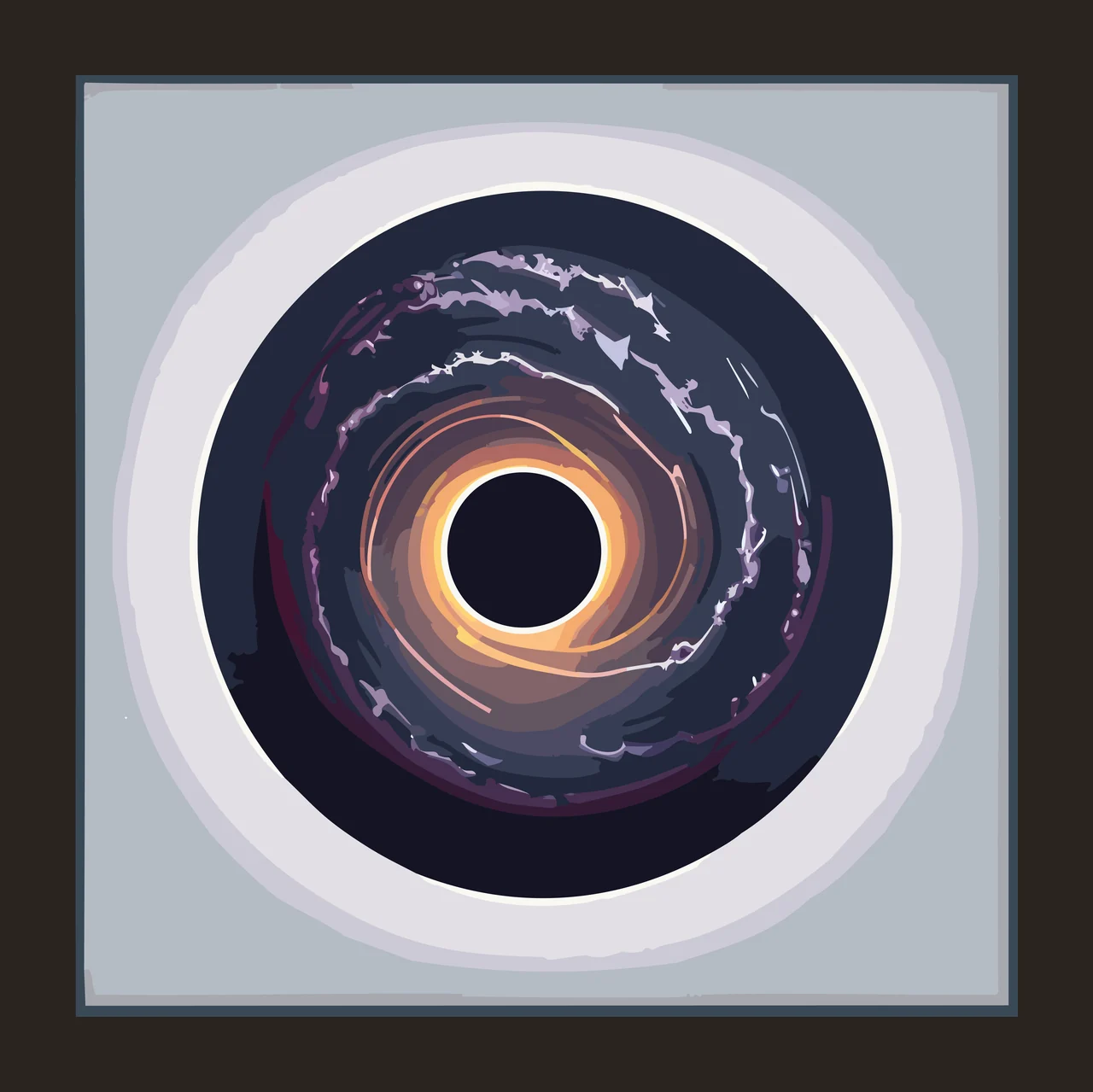 Solid Black Square Framed Border Framing Minimalist Plain background contrast preview thumbnail