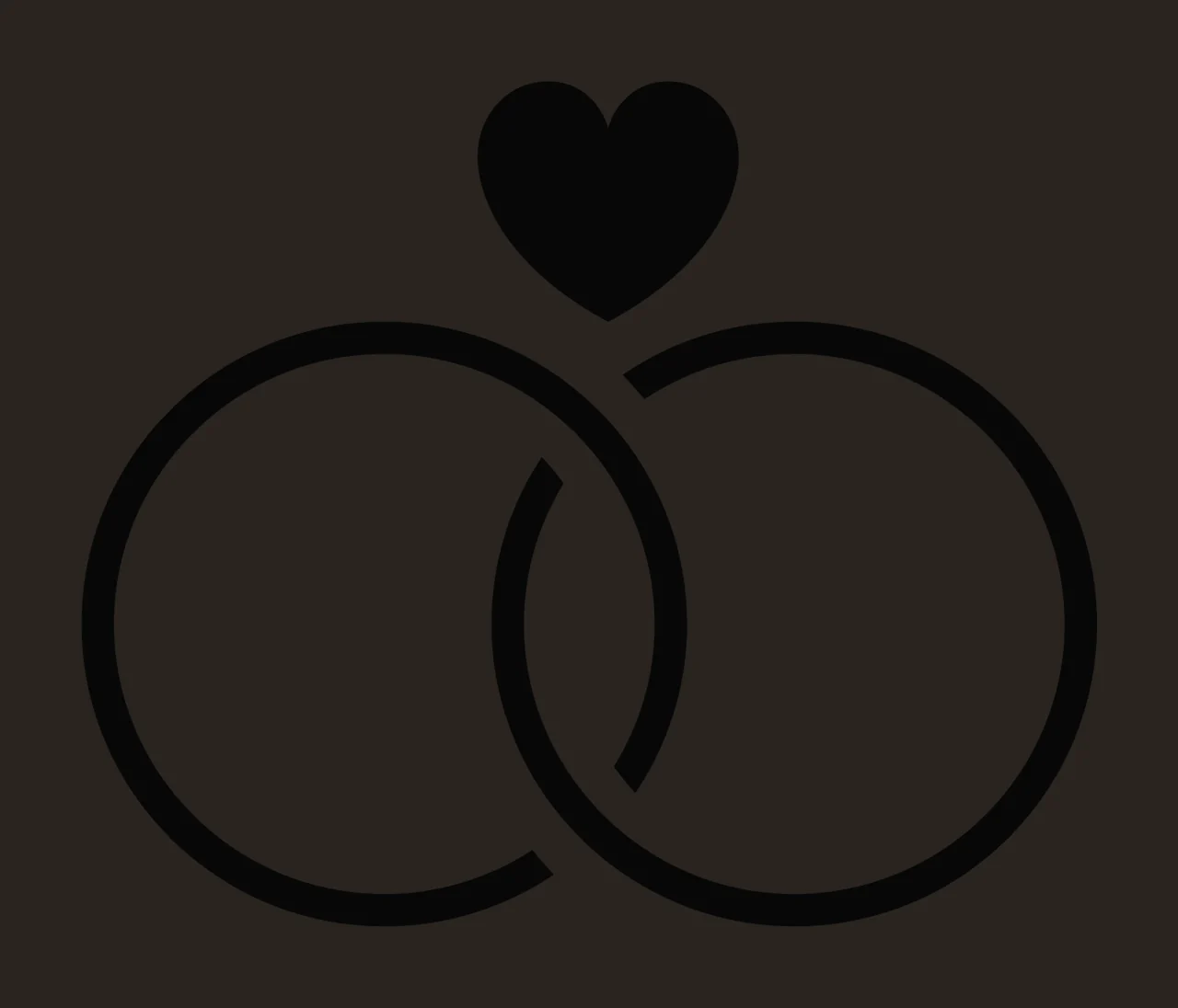 Circles And Heart Overlapping With Circle Love contrast preview thumbnail