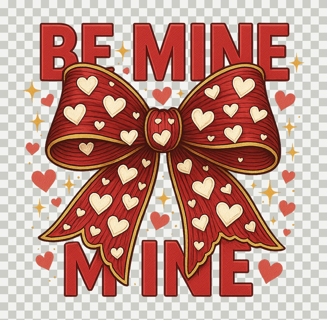 Pink Valentine Coquette Heart Be Mine Kiss Me XOXO Sweet transparency and detail preview thumbnail