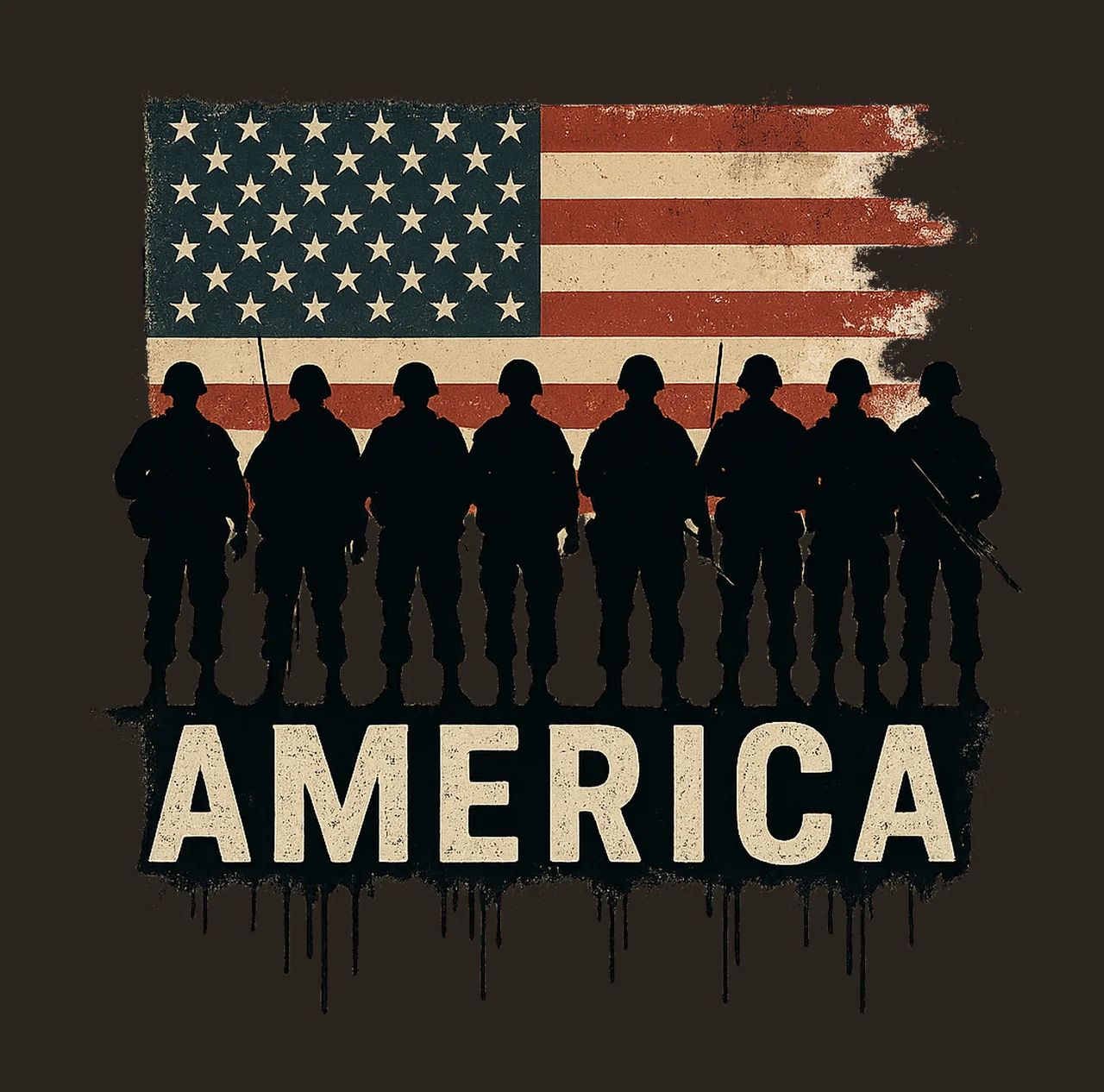 Proud Veteran Patriotic Veteran Digital Military Shirt contrast preview thumbnail