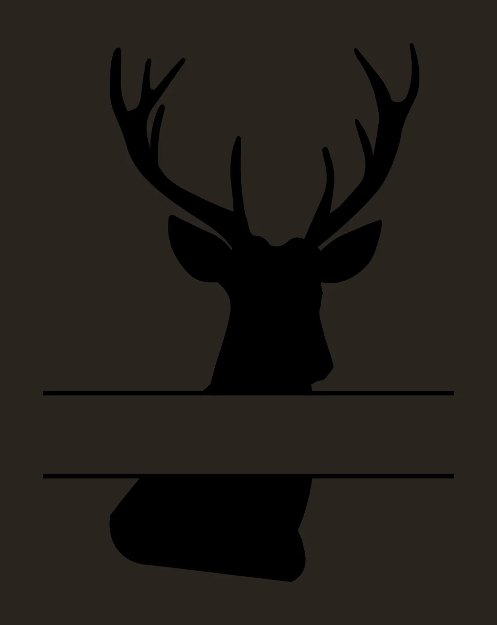 Can Glass Wrap Deer With Head And Antlers contrast preview thumbnail