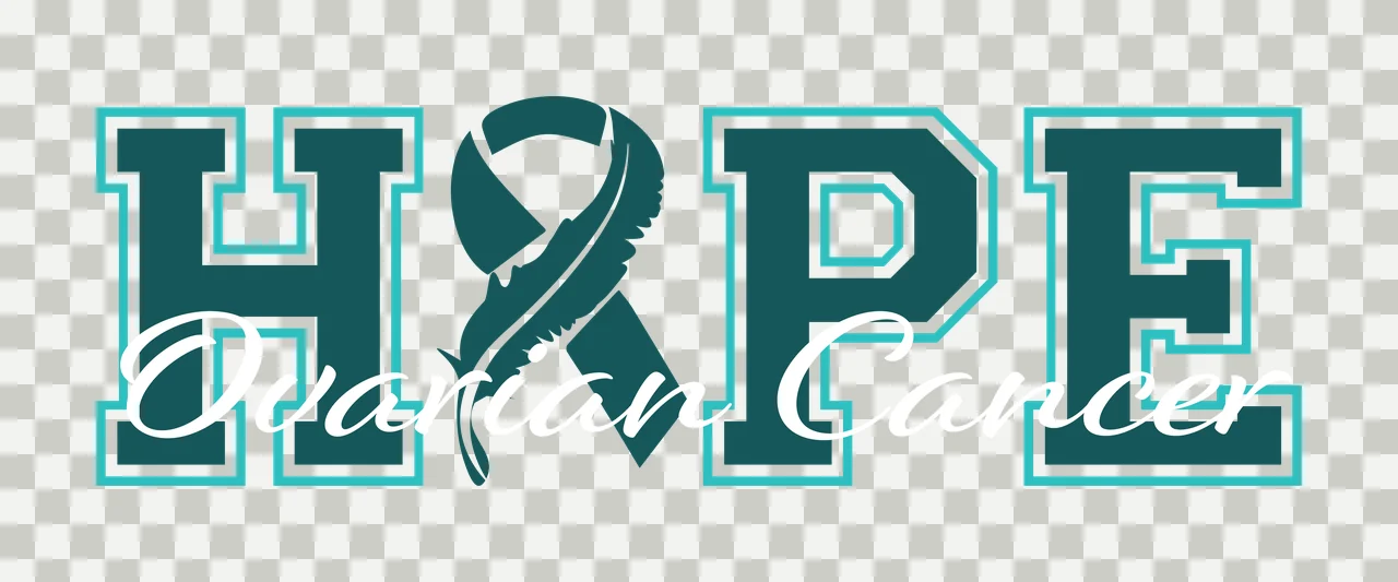 Cancer Awareness Ribbon Text Graphic black white neutral typography transparency and detail preview thumbnail