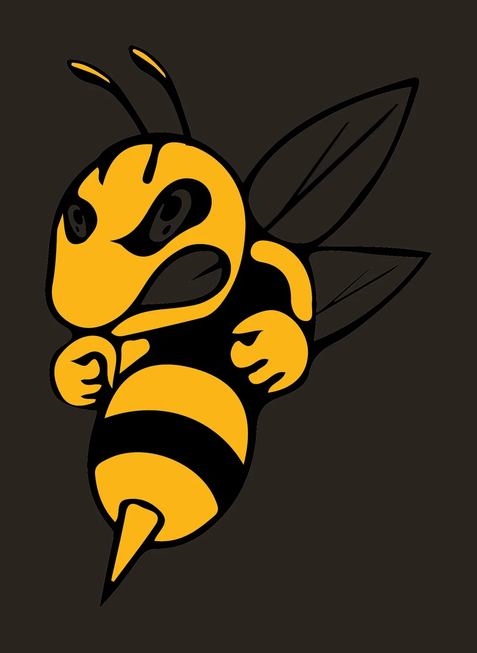 Bee Bumble Insect Black Flat Silhouette flying wings antennae contrast preview thumbnail