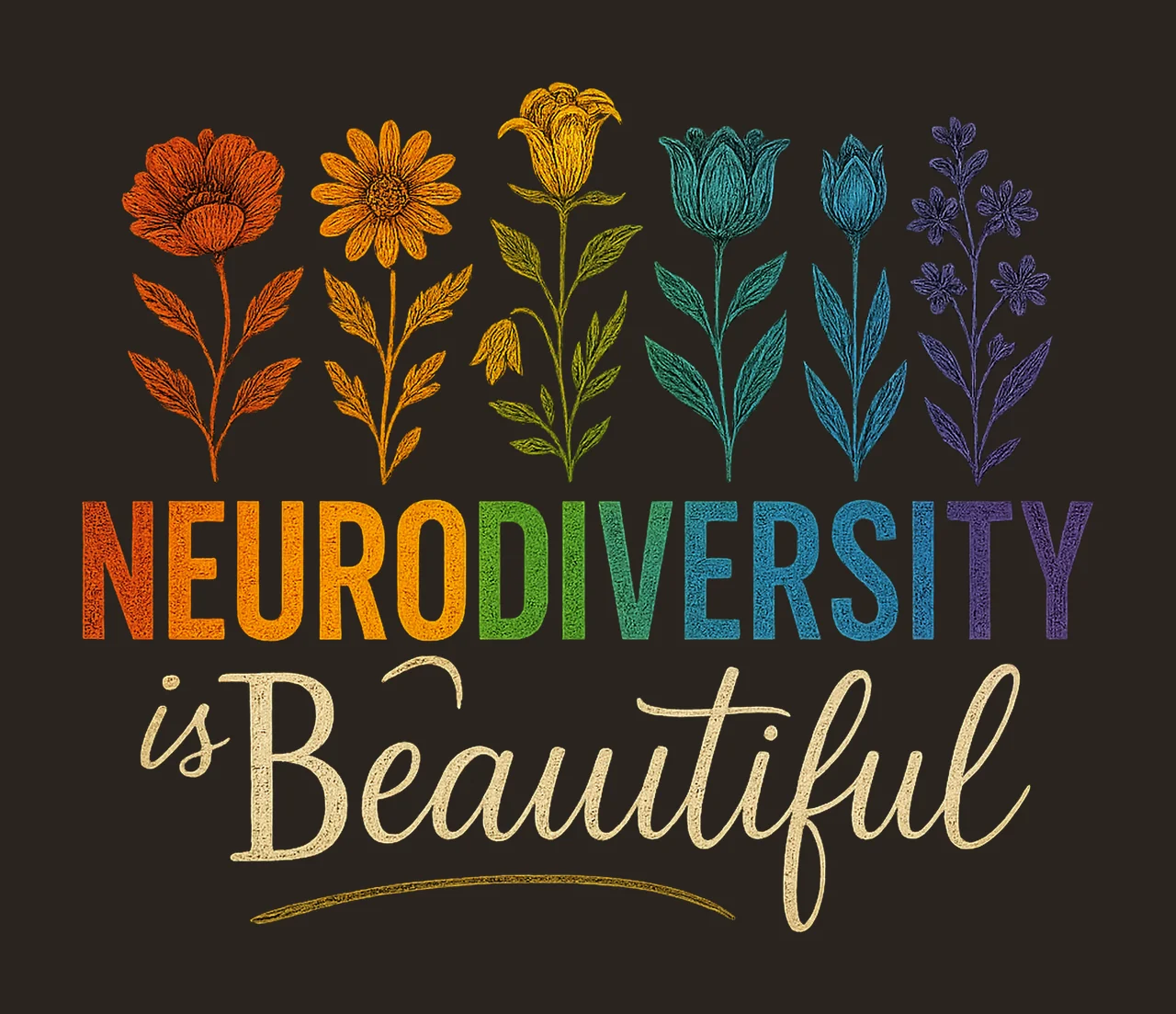 Neurodiversity Is Beautiful Proud Autism Mom Design Everyone contrast preview thumbnail