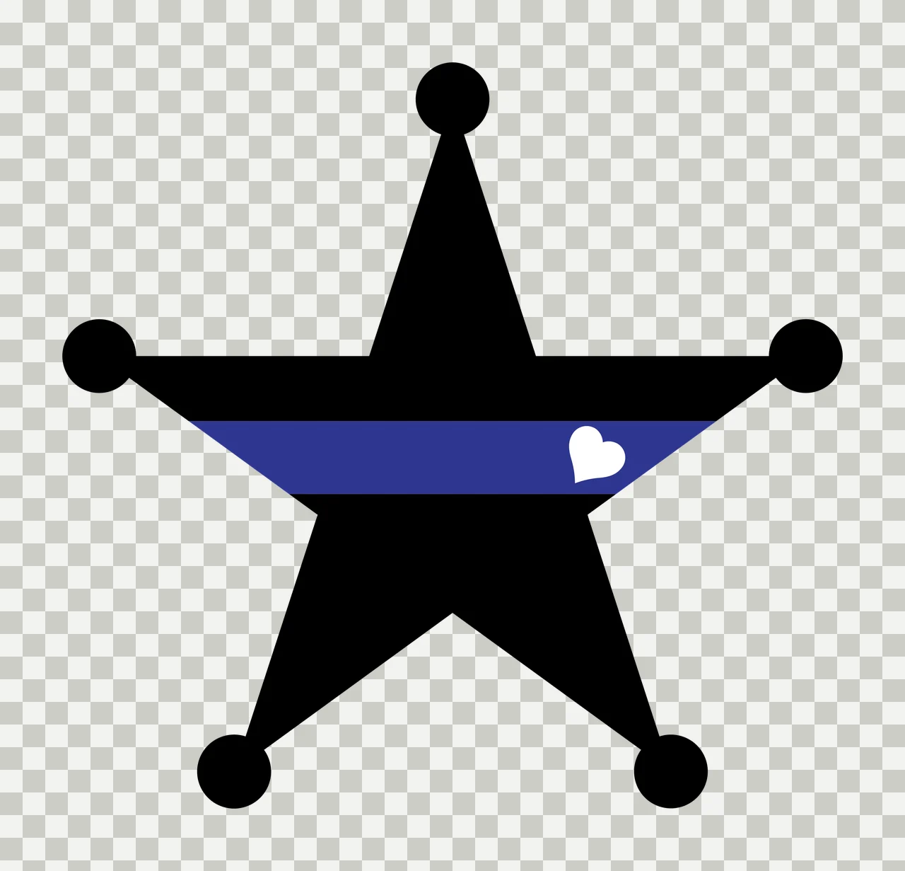 Keychain Striped Five Pointed Star Symbol lines geometric black transparency and detail preview thumbnail