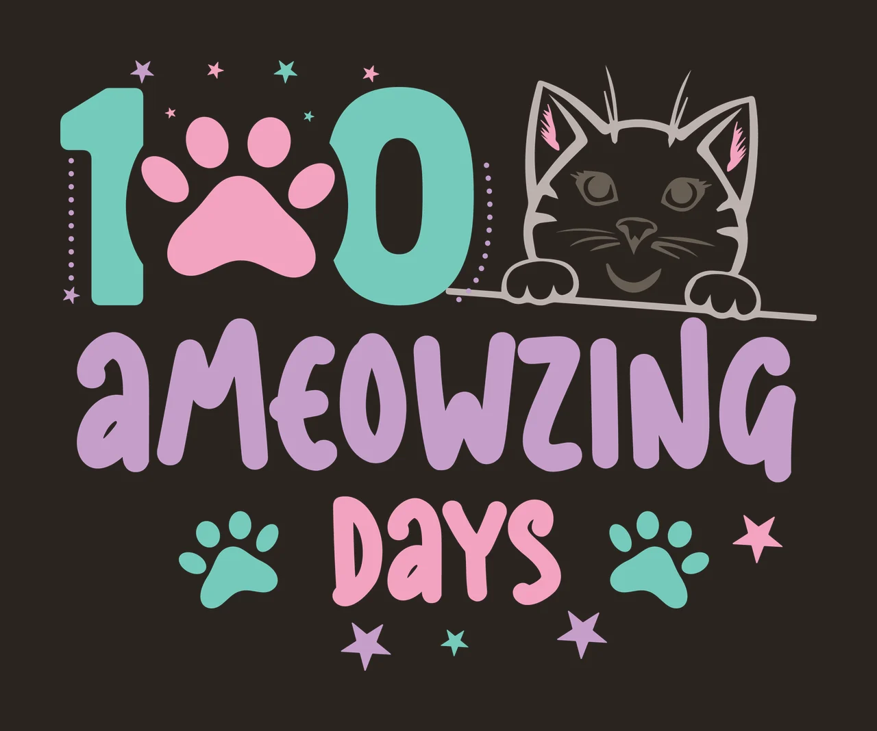 Cat Illustration scalable logo design icon contrast preview thumbnail