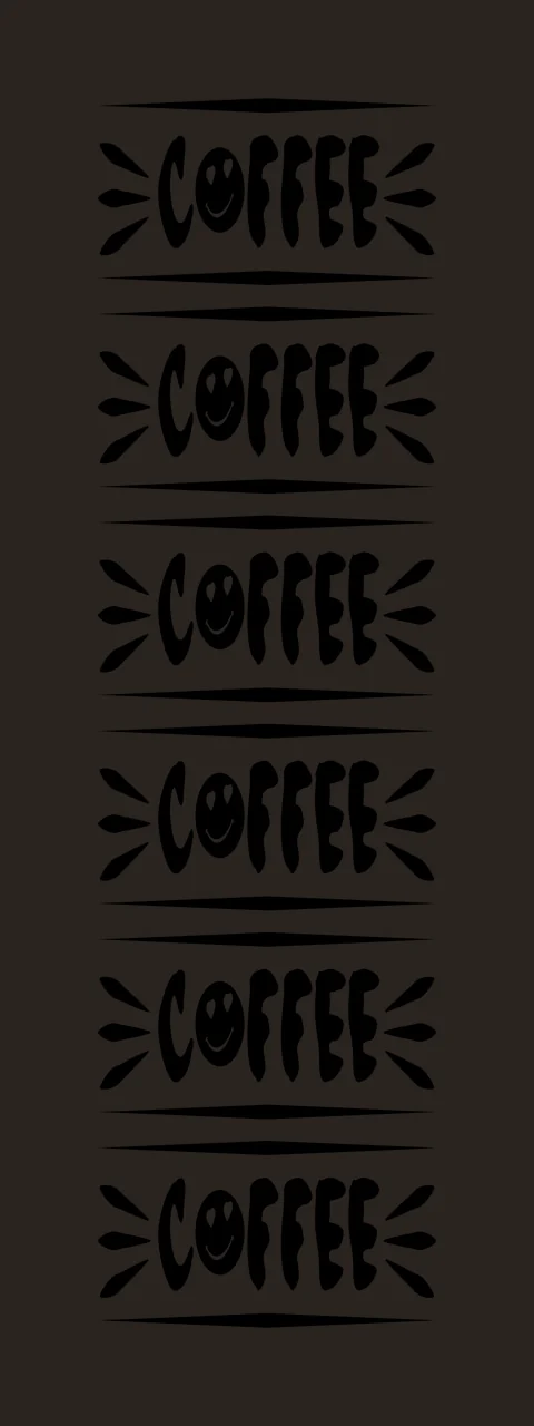 Coffee Text Repeating With Smile Faces and symbols smiley face contrast preview thumbnail