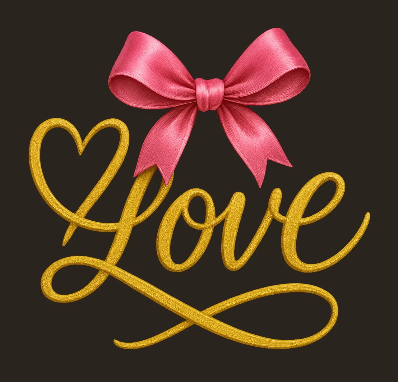 Love Valentine Coquette Sublimation Design Bow Valentine Day contrast preview thumbnail