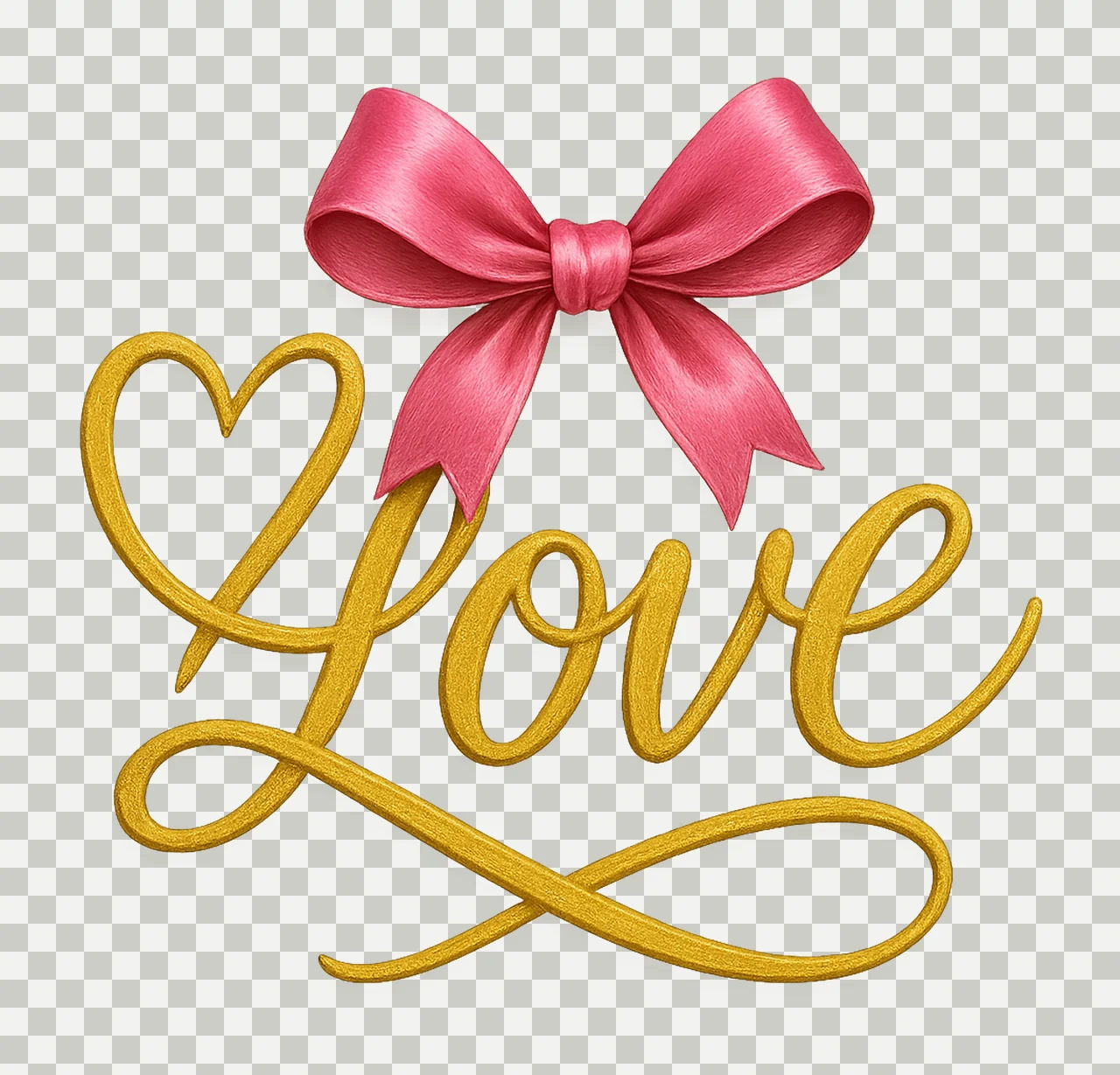 Love Valentine Coquette Sublimation Design Bow Valentine Day transparency and detail preview thumbnail