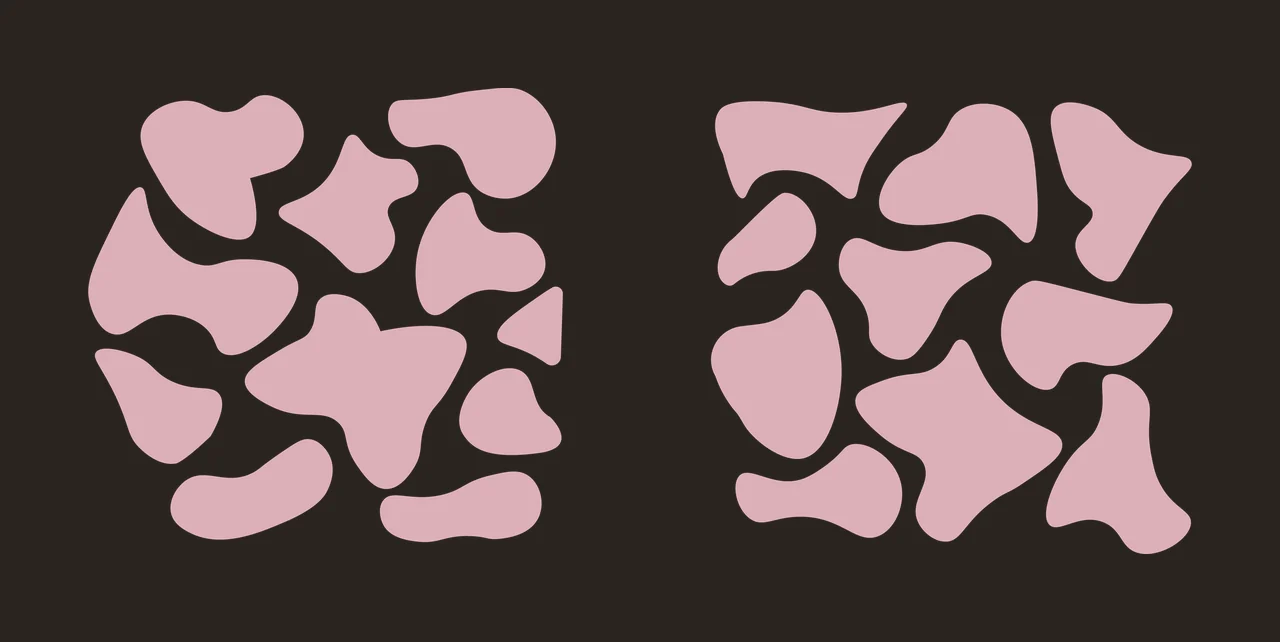 Can Glass Wrap Two Patterns Of Irregular Black spots pattern contrast preview thumbnail