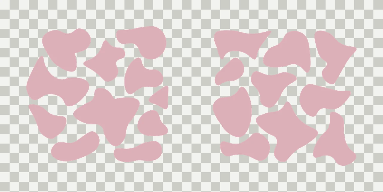 Can Glass Wrap Two Patterns Of Irregular Black spots pattern transparency and detail preview thumbnail