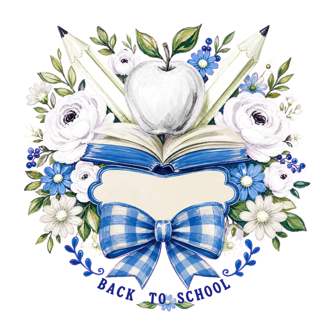 Floral Teacher Pencil Coquette Back To School Variation D