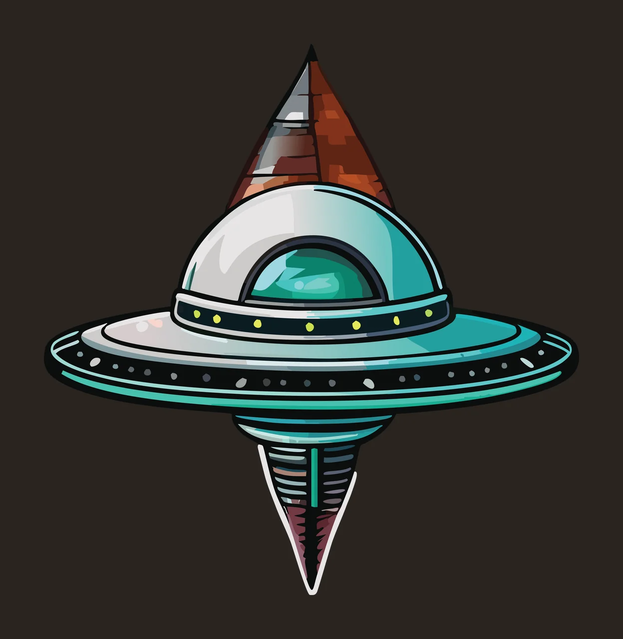 Pointed Witch Hat With Detailed Texture Centered brim point contrast preview thumbnail