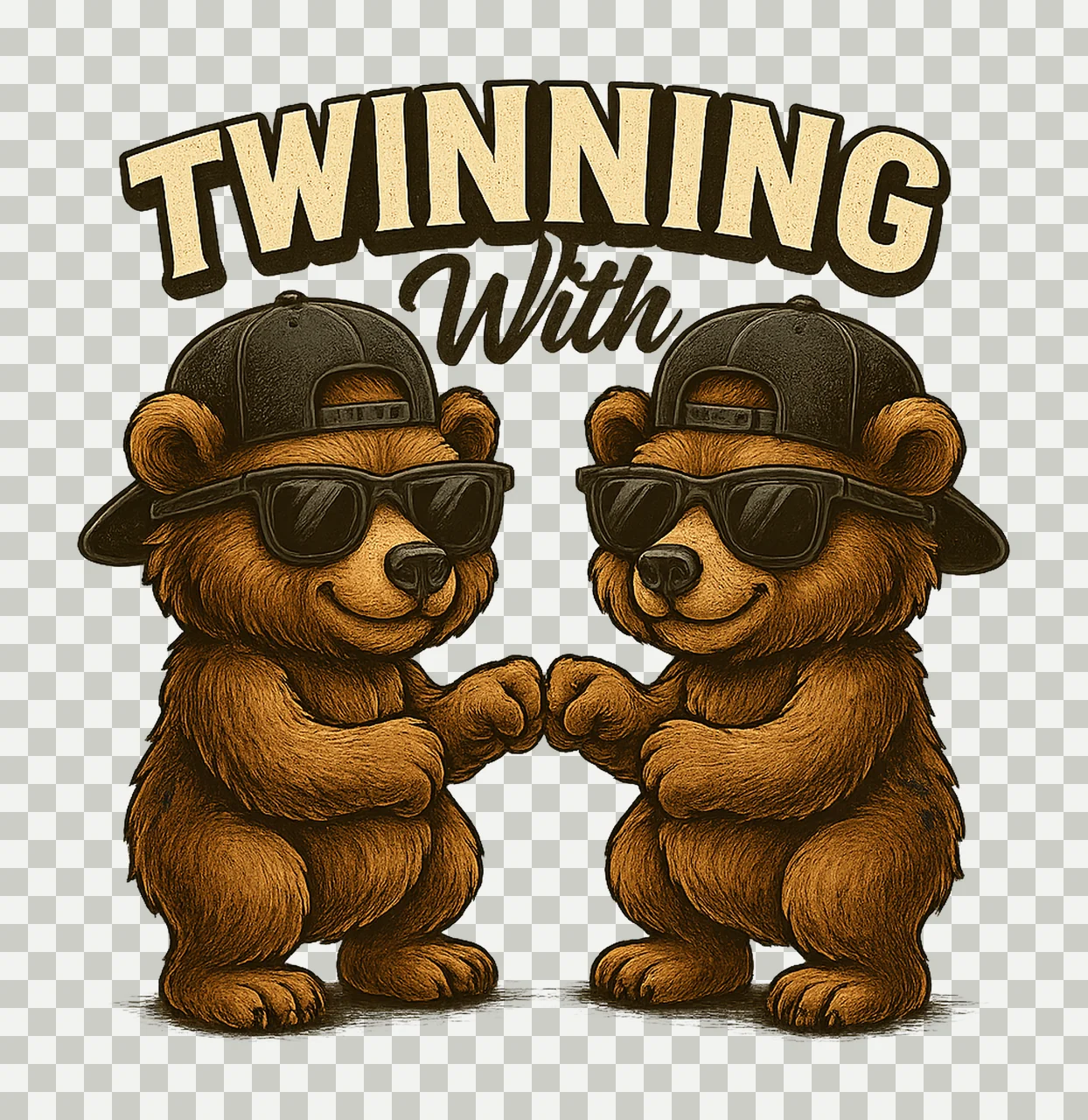 Twinning With My Bro Rex Dinosaur Funny Matching Design transparency and detail preview thumbnail