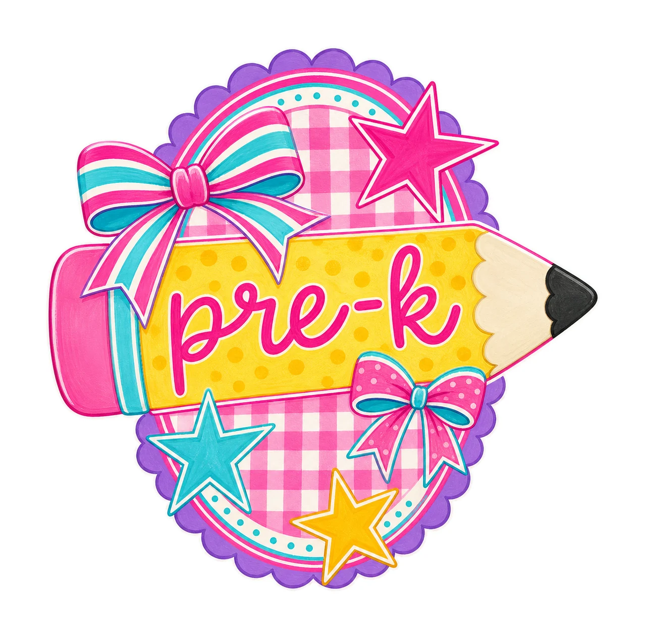pencil pennant 01 pre sublimation instant shirt design