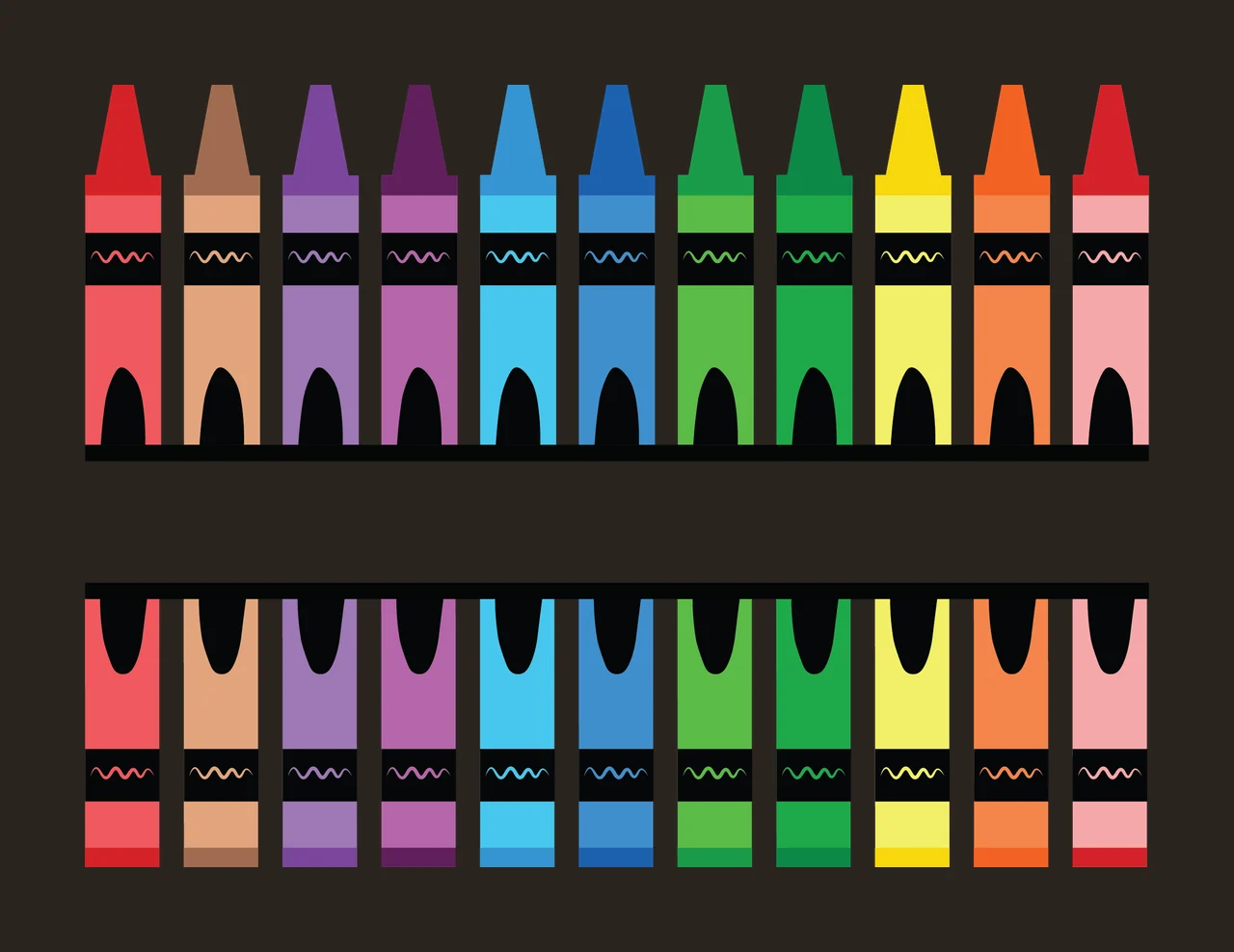 Repeating Columnar Graphic Shape Set shapes column pointed top contrast preview thumbnail
