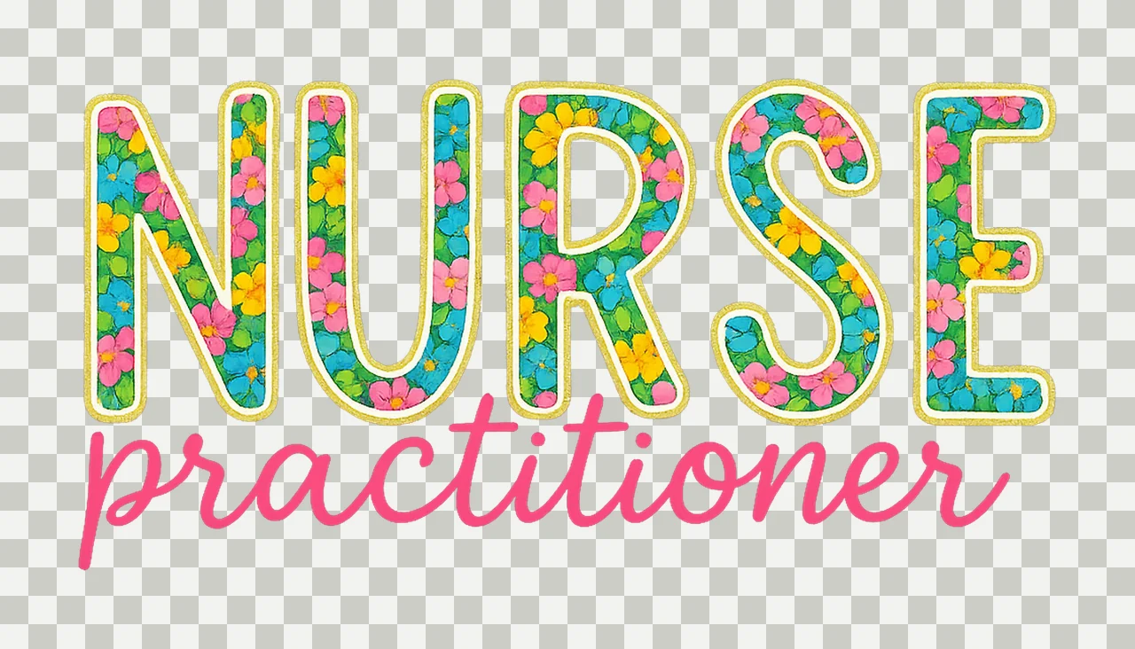 Floral Nurse Practitioner Nurse Life Cute Nurse Design transparency and detail preview thumbnail