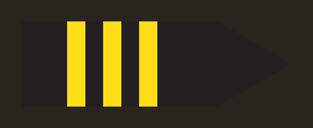 Solid Black Rectangle Shape With A Pointed Triangular arrow contrast preview thumbnail