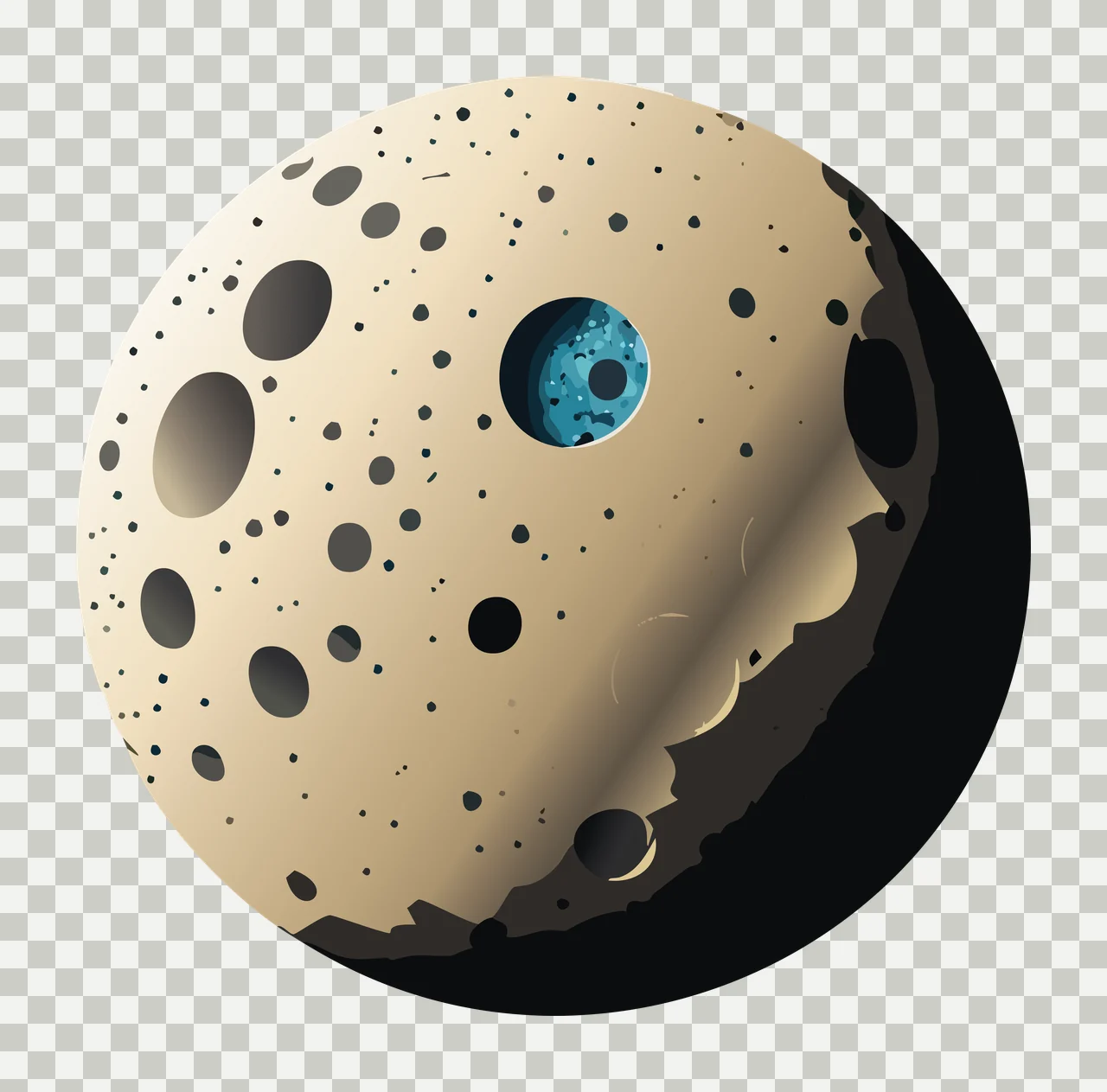 Abstract Geometric Circle Moon Graphic shapes overlapping square transparency and detail preview thumbnail
