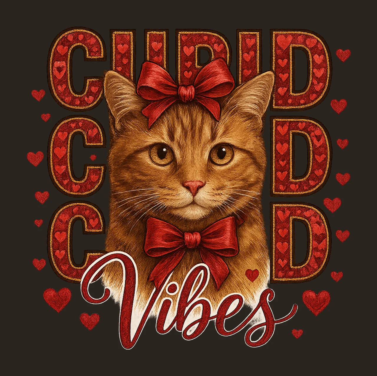 Valentine Highland Cow Coquette Valentine Design Retro Love contrast preview thumbnail