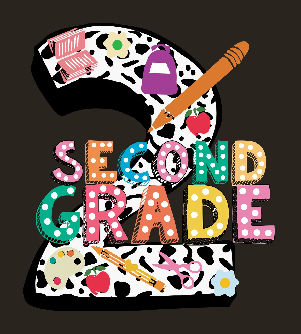 Grade Text With Pencil Accent number letters sketch black white contrast preview thumbnail