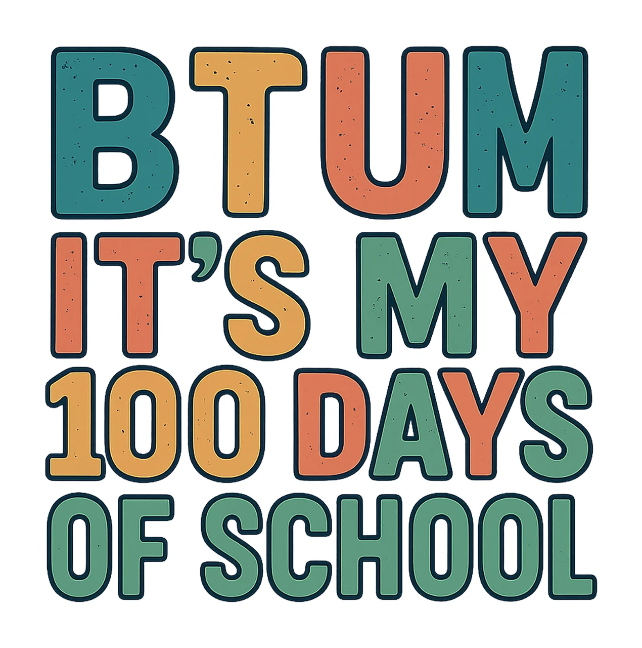 Bruh Its My 100 Days Of School Pencil Coquette Design