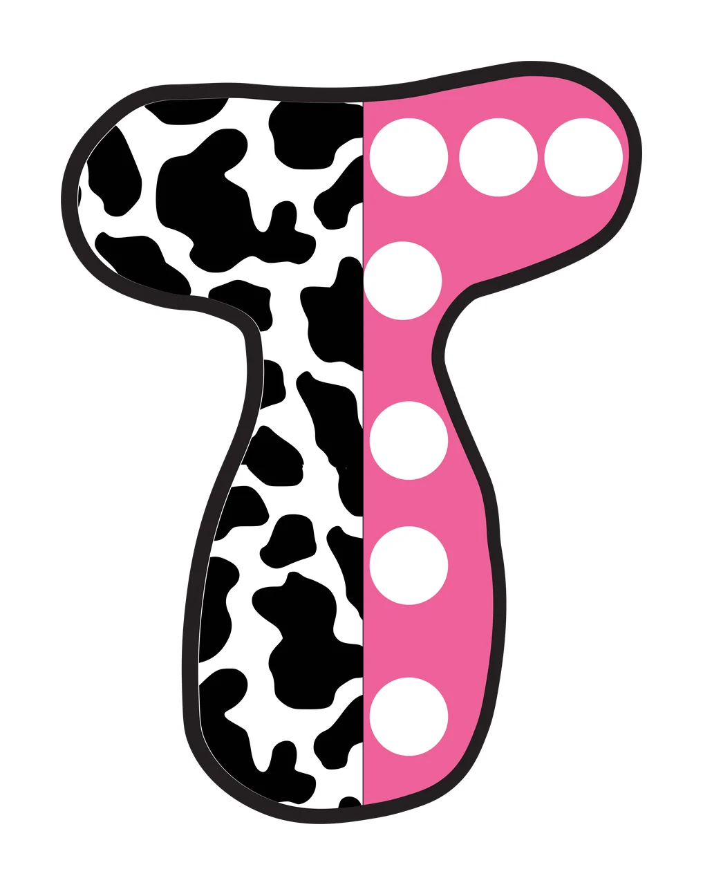 Half Cow Bright Font Dalmatian Race Doodle Leopard Character 13 racing