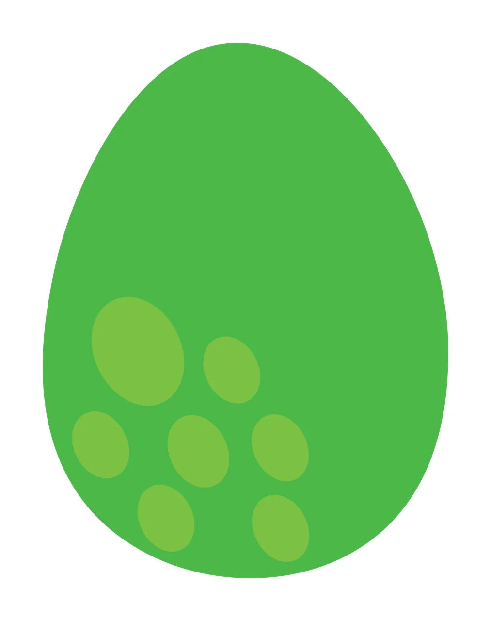 Single Large Black Oval Shape Representing An Egg minimalist graphic