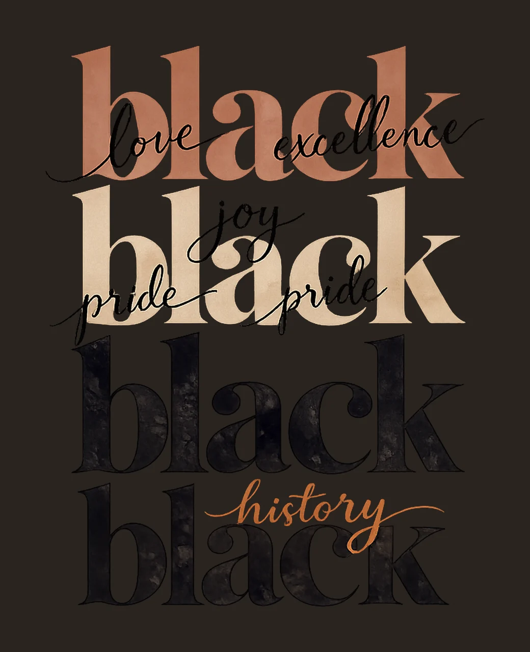 Black History Sublimation Design African American Pride Love contrast preview thumbnail