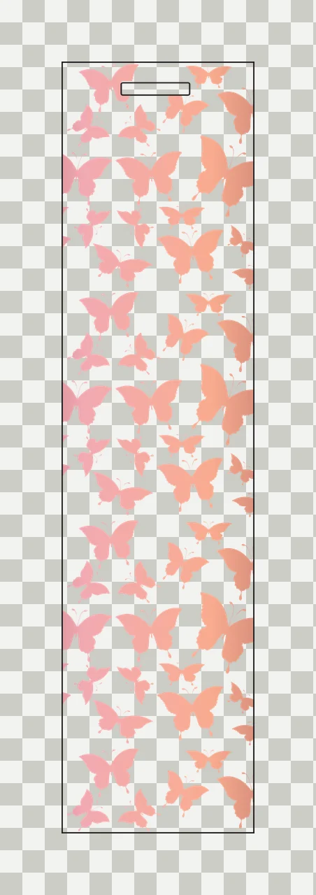 Butterfly Swarm Vertical Frame Pattern butterflies swarming transparency and detail preview thumbnail