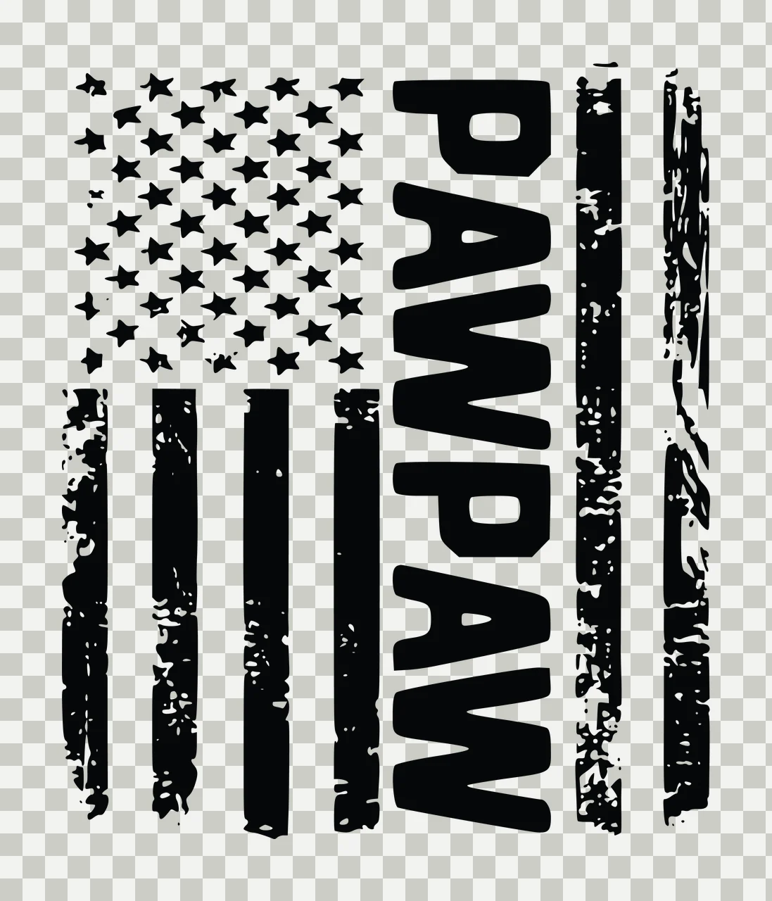 Flag Vertical Graphic With Text Running Along stars stripes transparency and detail preview thumbnail