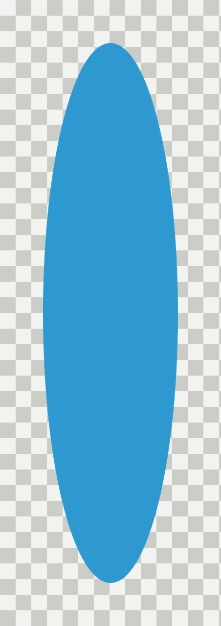 Black Vertical Oval Shape On A Plain White minimalist ellipse transparency and detail preview thumbnail
