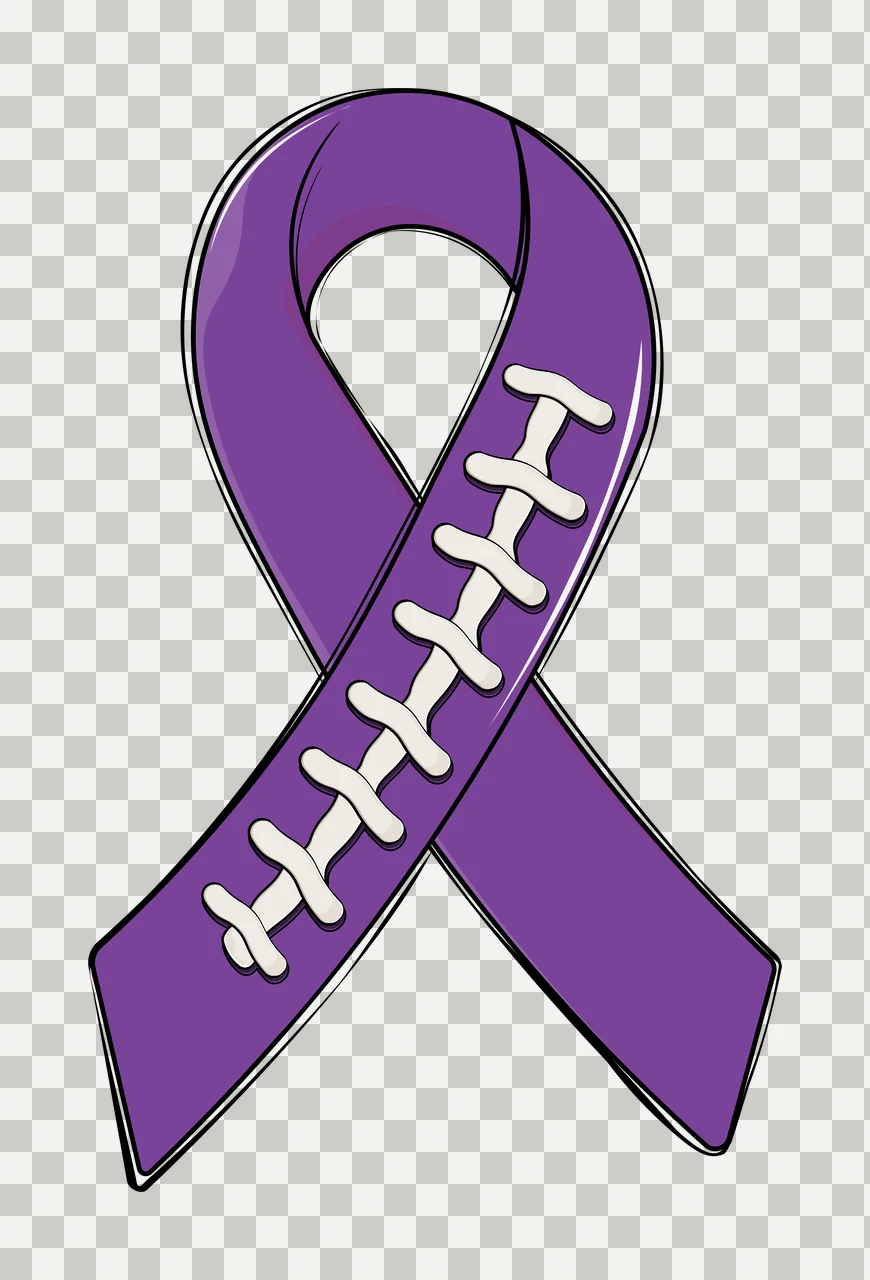 Simple Awareness Ribbon Silhouette Design loop tails black transparency and detail preview thumbnail