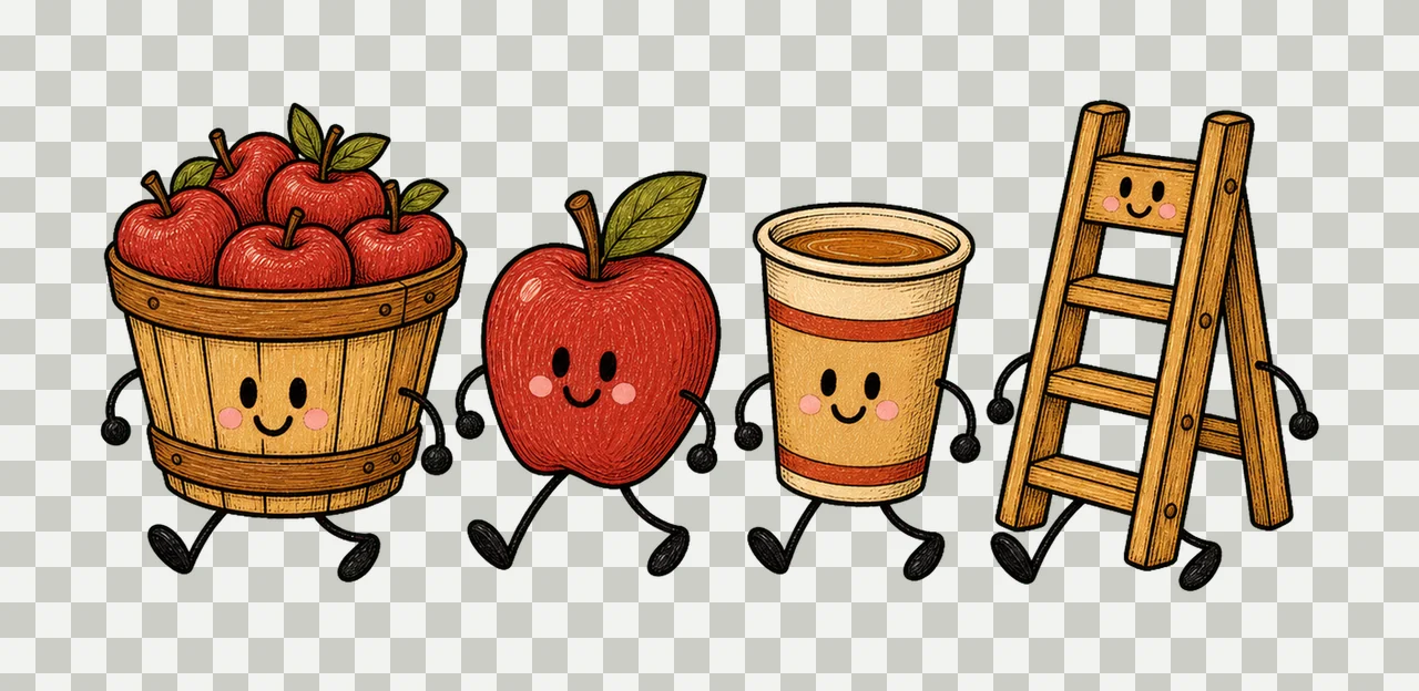 apple picking 01 walking lineup sublimation instant shirt transparency and detail preview thumbnail