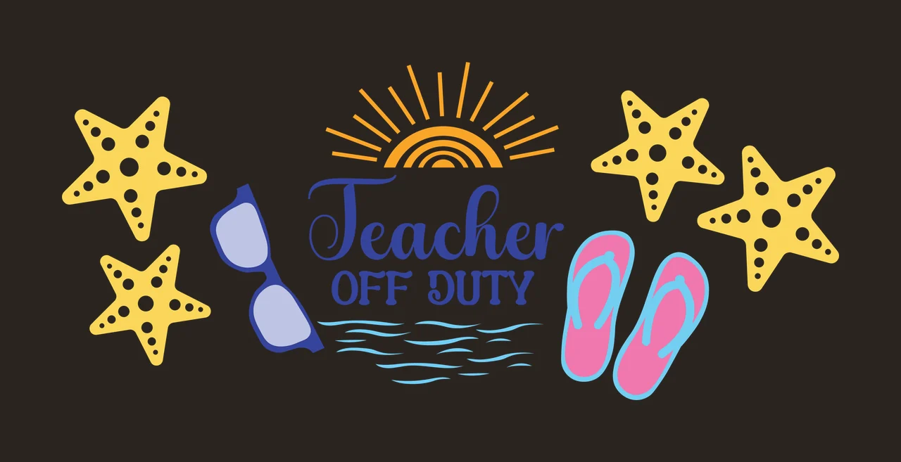 Can Glass Wrap Teacher Off Duty Summer Beach items arranged contrast preview thumbnail
