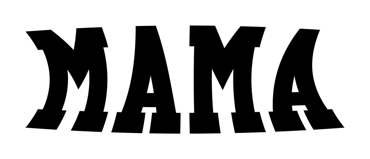 Mama Text With Word And Lettering Featuring Typography