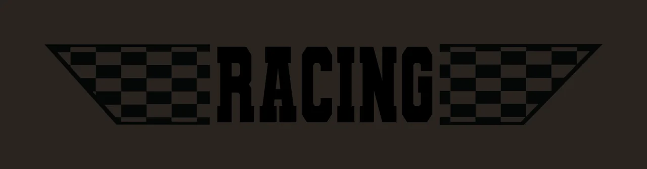 Can Glass Wrap Racing Sign With Checkered Wings contrast preview thumbnail