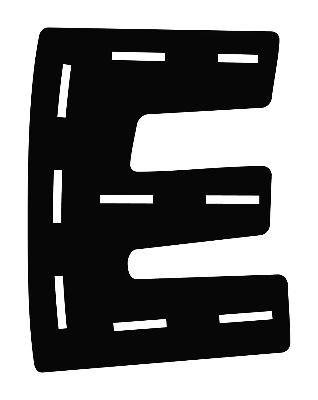 Race Track Font Character 29 racing checkered flag speedway