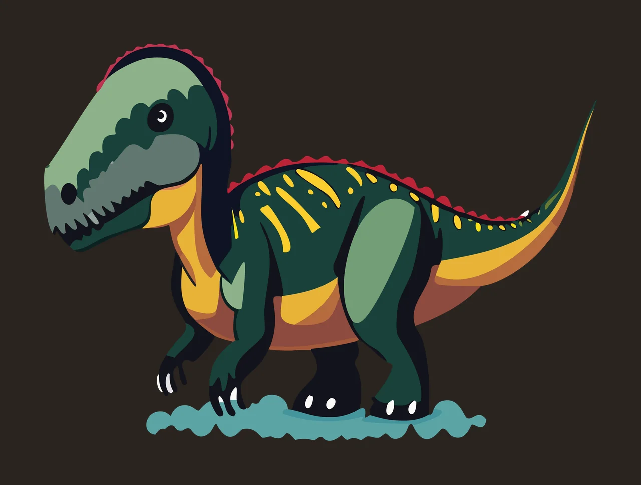 Dinosaur Black Silhouette Of Large walking white animal prehistoric contrast preview thumbnail