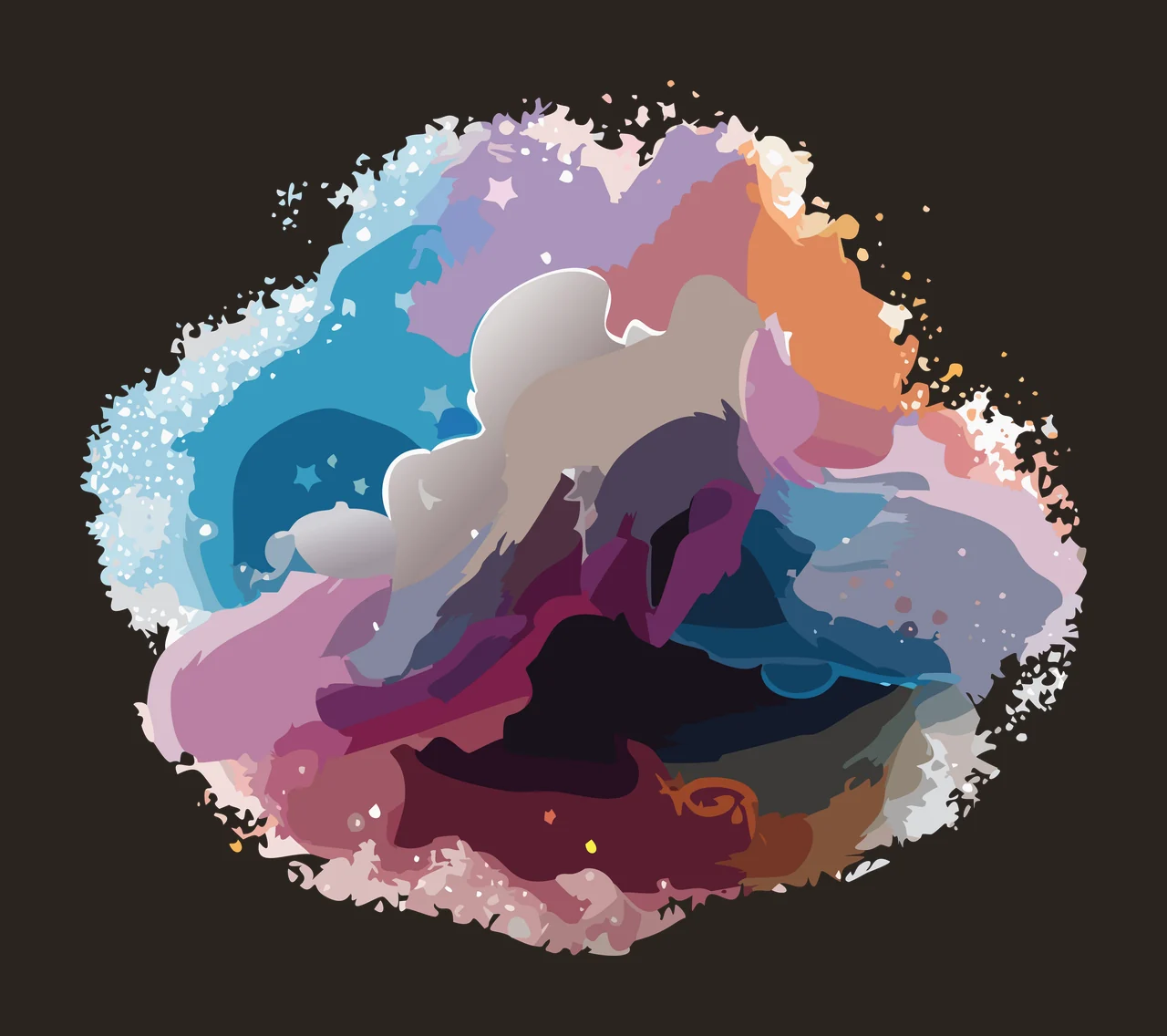 Black Ink Splatter Abstract spot organic gray plain white background contrast preview thumbnail