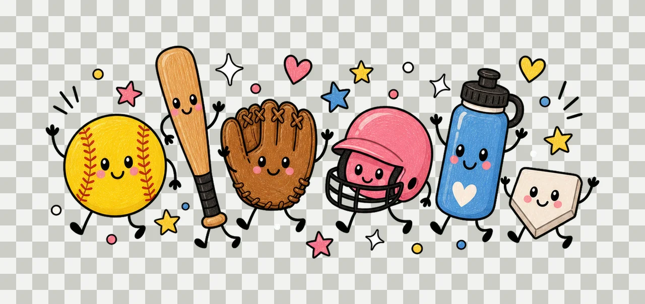 softball game day 01 walking lineup sublimation instant transparency and detail preview thumbnail