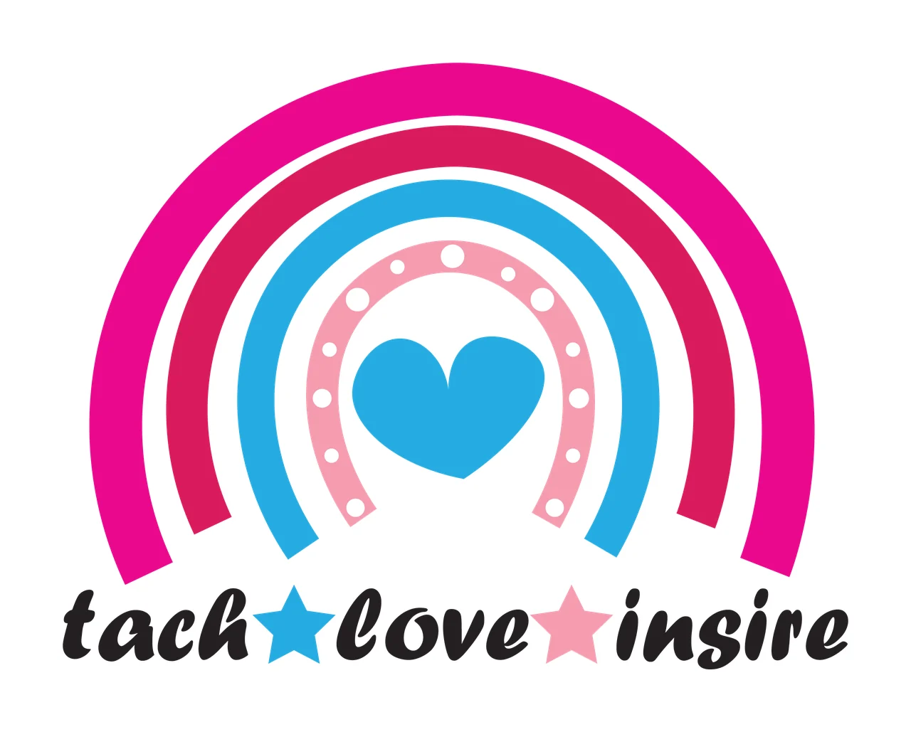 Teach Love Inspire scalable logo design icon
