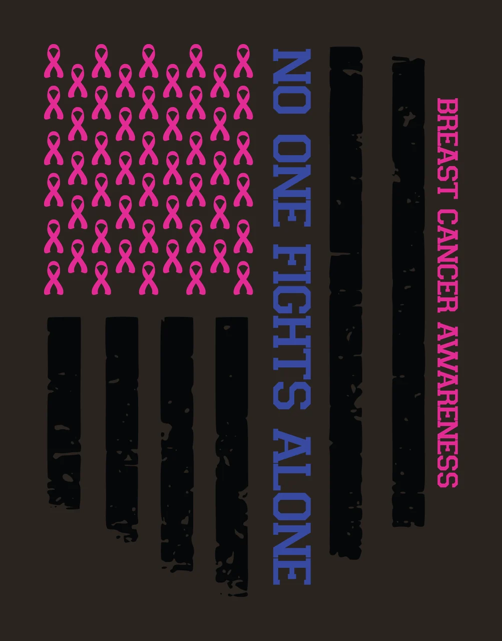 Cancer Flag Blue Line awareness ribbon survivor hope support contrast preview thumbnail