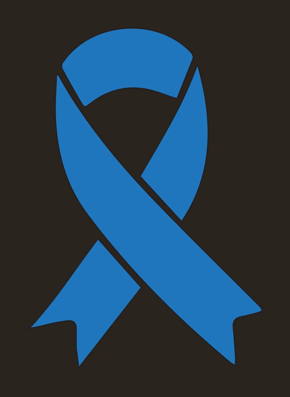 Blue awareness ribbon Illustration contrast preview thumbnail
