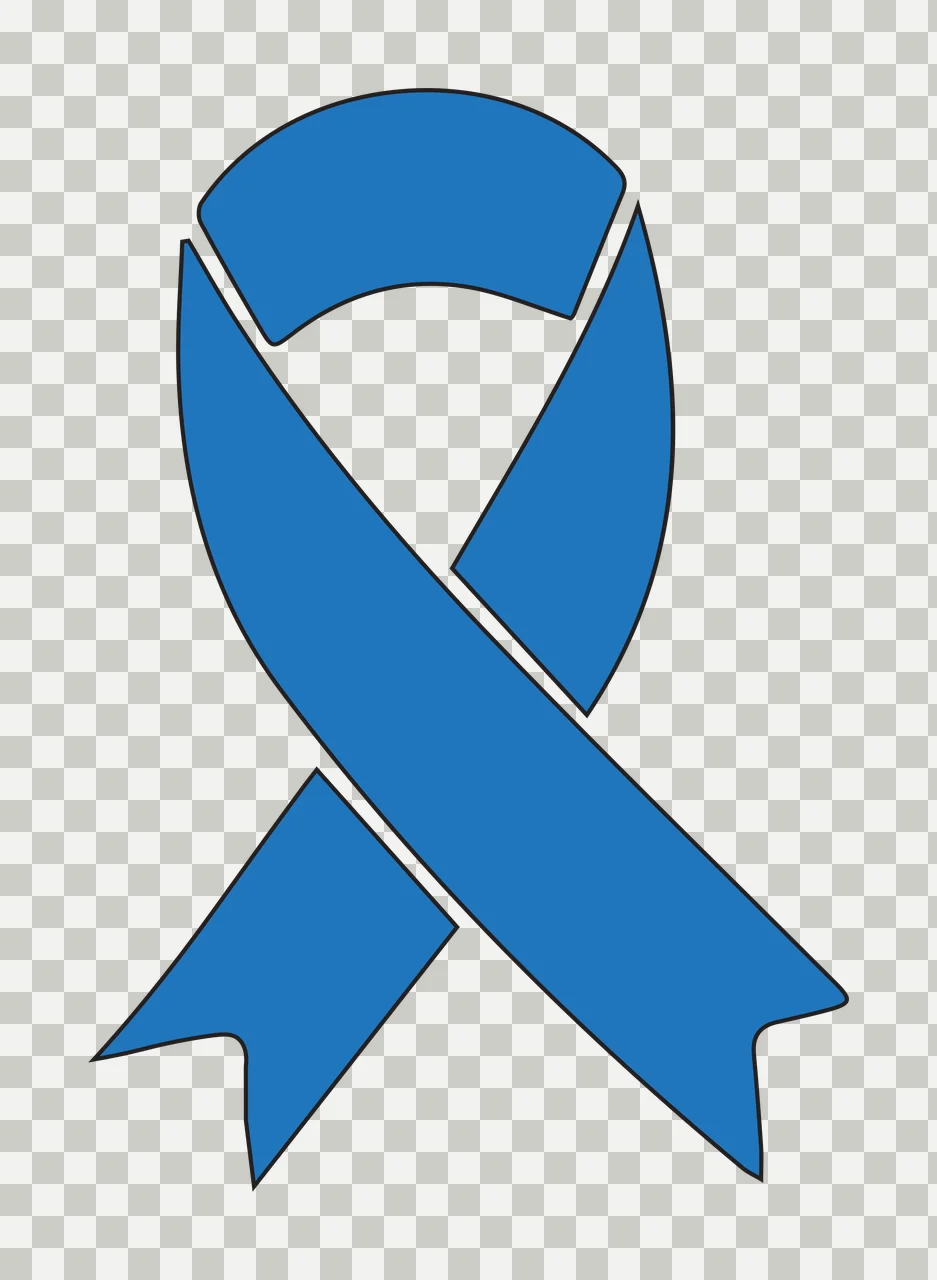 Blue awareness ribbon Illustration transparency and detail preview thumbnail