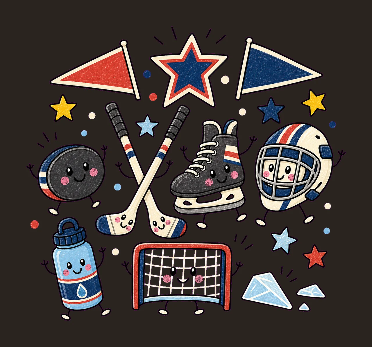 hockey 03 retro varsity sublimation instant shirt design contrast preview thumbnail