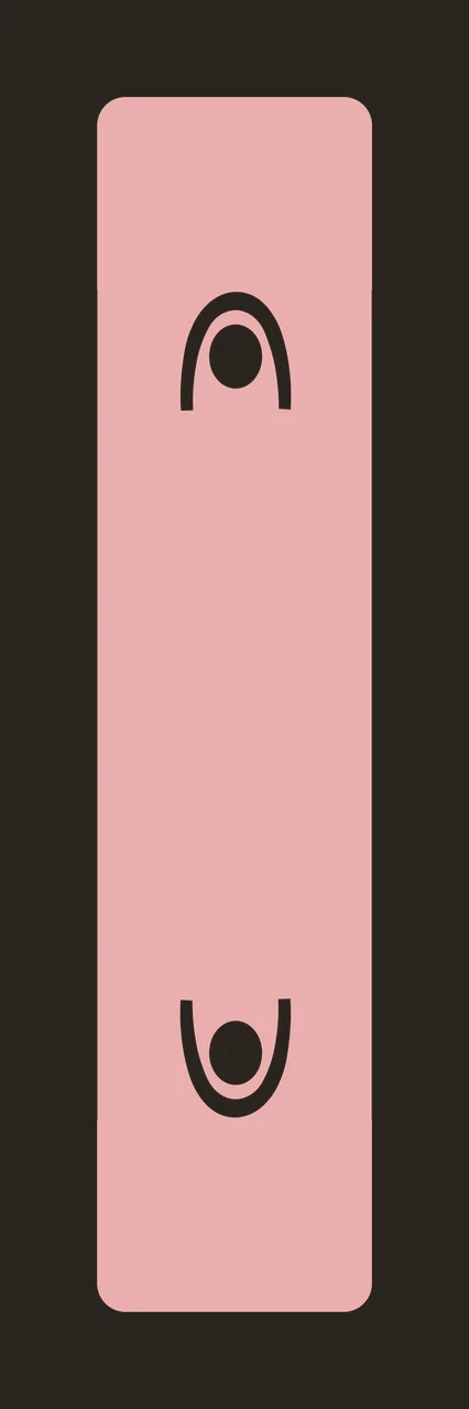 Single Black Rectangle Displaying White Symmetric Arch circle contrast preview thumbnail